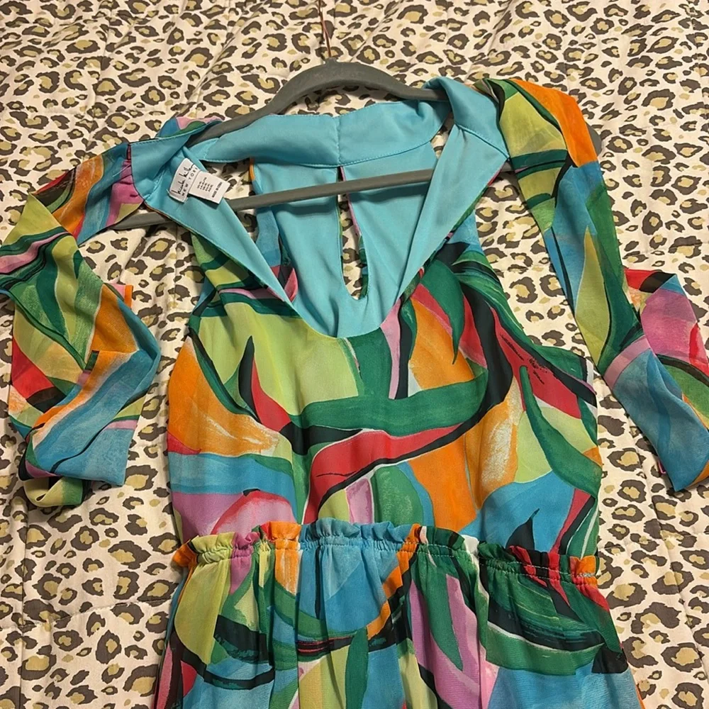 Nicole Miller Multicolor Maxi Dress - Picture 5 of 11